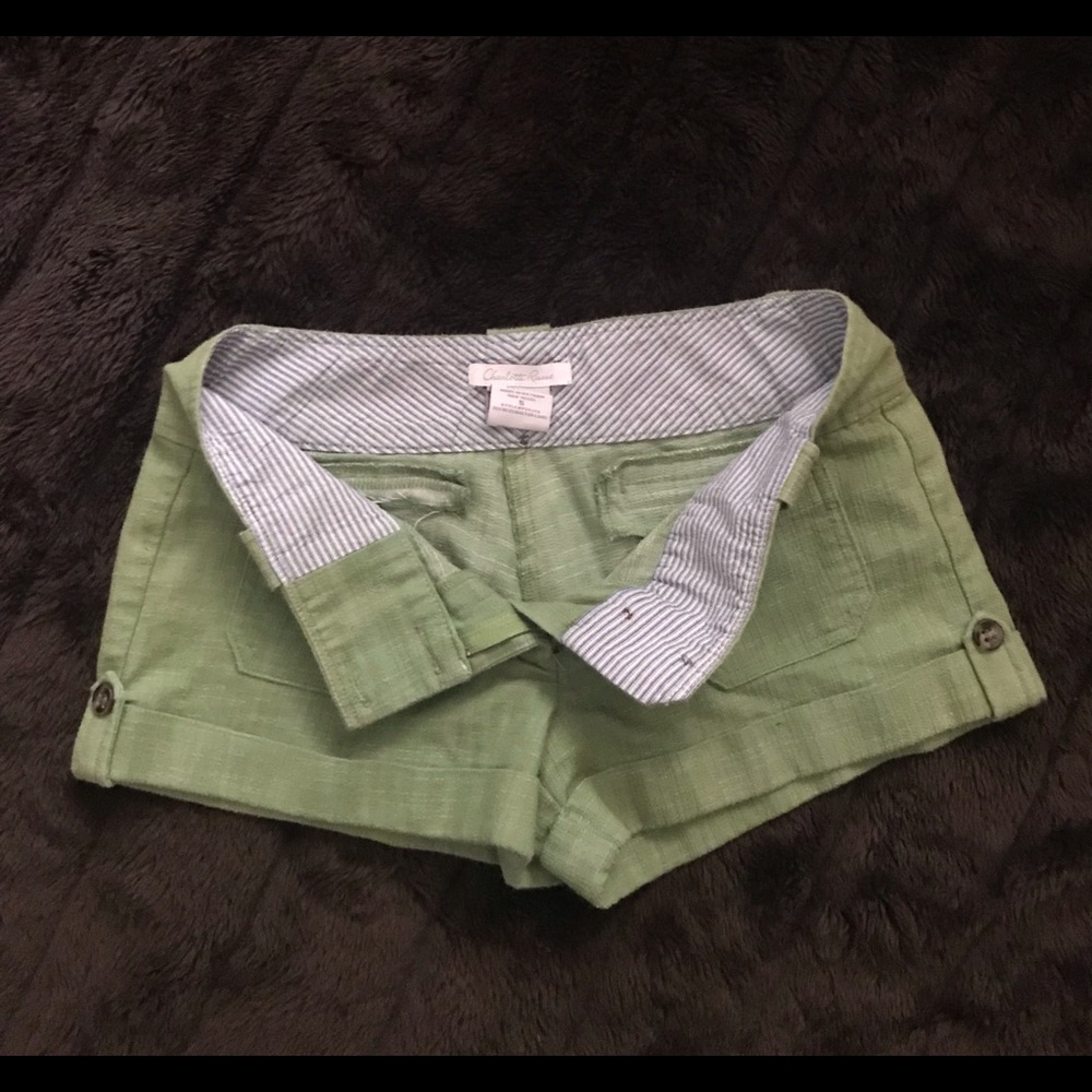 Charlotte Russe Green Shorts Size Small - Picture 4 of 5